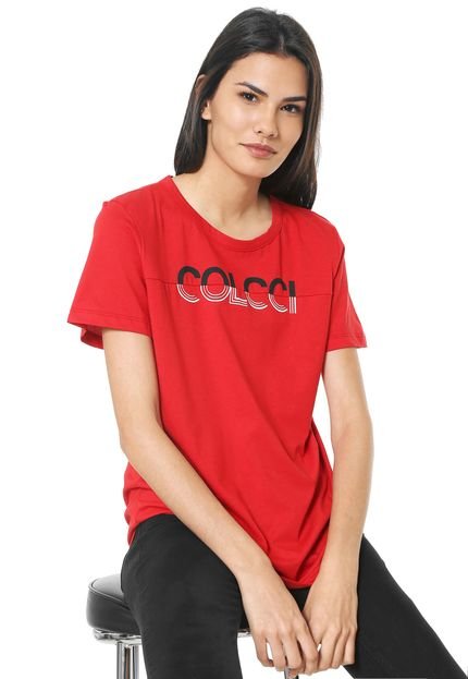 Camiseta Colcci Logo Vermelha - Marca Colcci