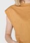 Camiseta Cropped Colcci Muscle Tee Bege - Marca Colcci