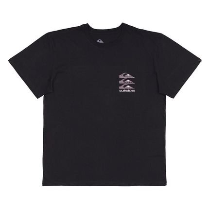 Camiseta Quiksilver Vertical Logos SM25 Plus Size Preto - Marca Quiksilver