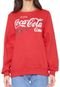 Moletom Flanelado Fechado Coca-Cola Jeans Aplicações Vermelho - Marca Coca-Cola Jeans