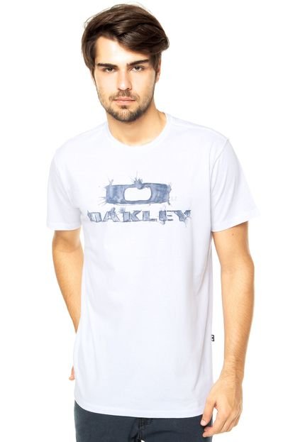 Camiseta MC Oakley Stain Logo White - Marca Oakley