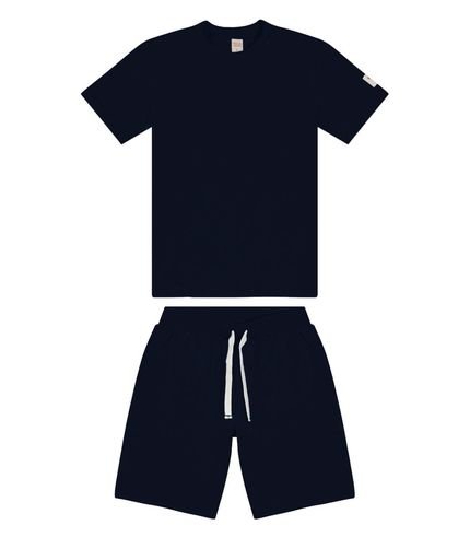 Conjunto Infantil Camiseta E Bermuda Trick Nick Azul - Marca Trick Nick