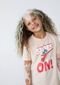 Camiseta Infantil Unissex Em Algodão Ladybug - Rosa - Marca Hering