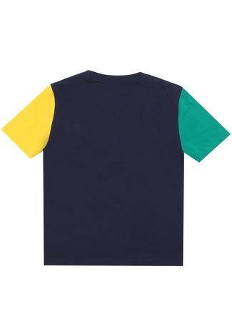 Camiseta Tommy Hilfiger Kids Menino Lisa Azul-Marinho - Compre Agora