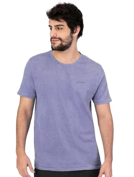Camiseta Aramis Masculina Tingimento Eco Lisa Azul Mescla - Marca Aramis