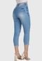 Calça Jeans HNO Jeans Capri Skinny Elastano Cut Out Azul - Marca HNO Jeans
