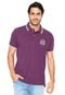 Camisa Polo Tommy Hilfiger Regular Fit Estampa Roxa - Marca Tommy Hilfiger