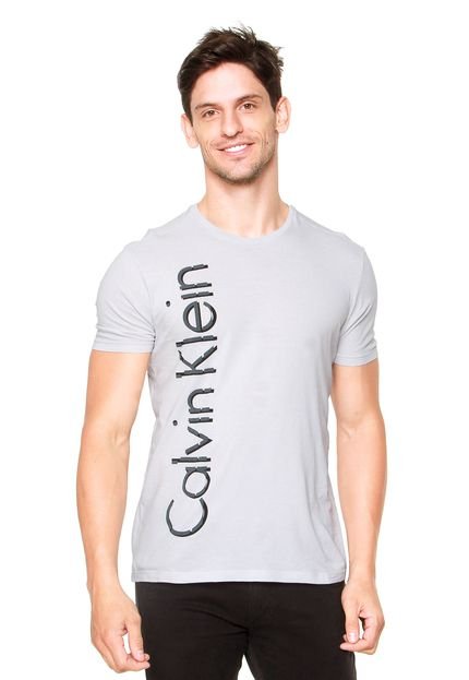 Camiseta Calvin Klein Jeans Estampada Cinza - Marca Calvin Klein Jeans