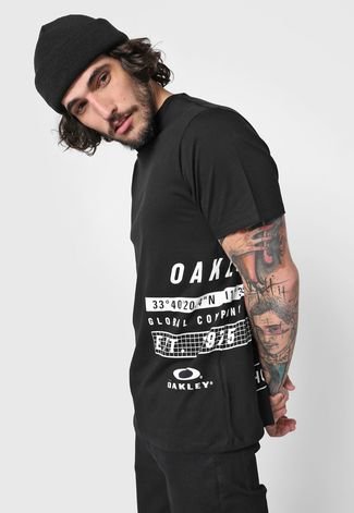 Camiseta Oakley Global Tag Preta - Compre Agora | Kanui Brasil