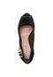 Peep Toe Crysalis Duas Tiras Preto - Marca Crysalis