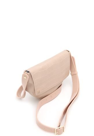 Bolsa/Pochete Petite Jolie Jix Nude Croco PJ4976 - Via Colors - Calçapé  Calçados