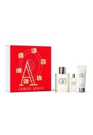 Perfume Acqua Di Gio Set EDT 100 ML + 15 ML + Showe Gel 75 ML (H) Rojo Giorgio Armani