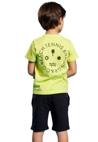 Camiseta Beach Tennis Infantil Banana Danger 1 Amarelo