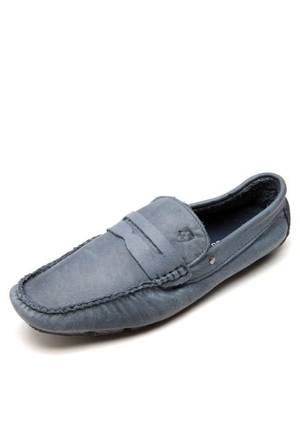 Mocassim Couro Mr. Kitsch Hudson Azul - Marca MR. KITSCH