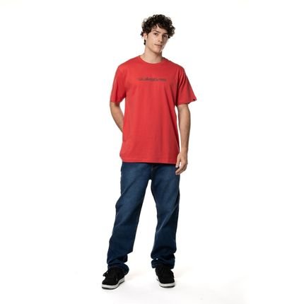 Camiseta  Quiksilver Omni Font - Vermelho - Marca Quiksilver
