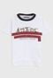 Camiseta Tigor T. Tigre Infantil Lettering Branco/Vermelho - Marca Tigor T. Tigre