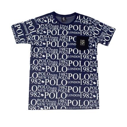  Camiseta Juvenil Menino Estampada Polo Marinho  - Marca RG 518