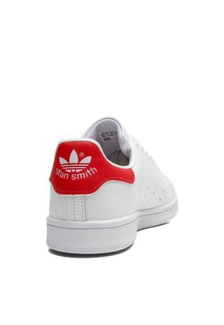 Tênis Couro adidas Originals Stan Smith Branco/Vermelho