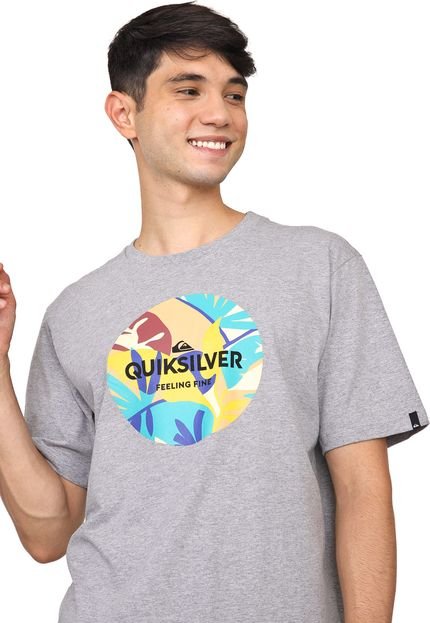 Camiseta Quiksilver Summers Ends Cinza - Marca Quiksilver