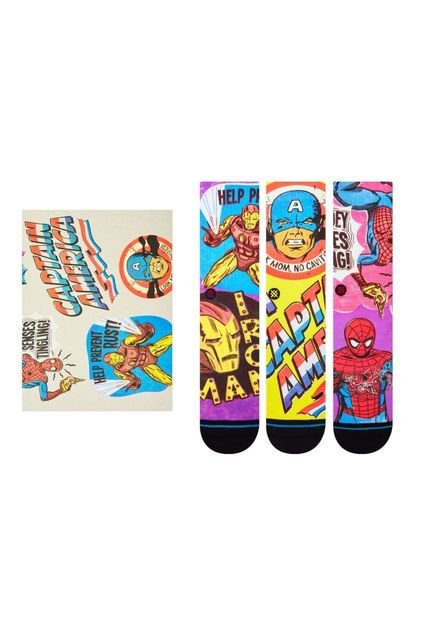 Meia Stance Collab The Marvel Box Set Multicolorida - Marca Stance