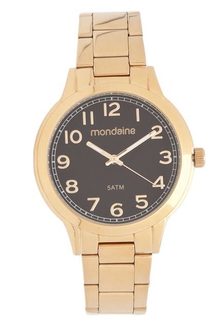 Relógio Mondaine 14000LPMVDE2 Dourado/Preto - Marca Mondaine