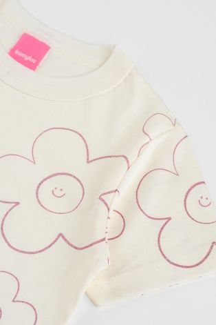 Conjunto Kamylus Infantil Menina Dreamers Off White - Compre Agora