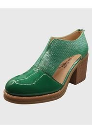 Zapato Abierto Croco Verde Danicolle