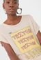 Camiseta Triton Lettering Bege - Marca Triton