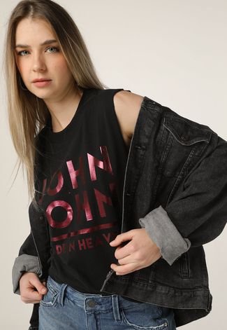 Camiseta John John Lined Preta - Compre Agora