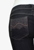 Calça Triton Reta Casual Jeans Preto Produto Gentilmente Usado - Marca EMIGÊ