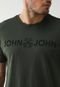 Camiseta John John Reta Logo Verde - Marca John John