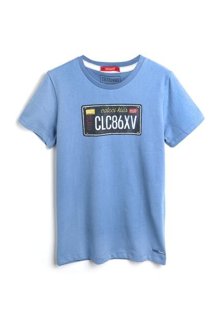 Camiseta Colcci Kids Menino Lettering Azul - Marca Colcci Kids