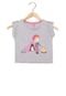 Camiseta Roxy Girl Camp Infantil Cinza - Marca Roxy
