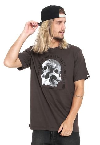 Camiseta MCD Skull Marrom