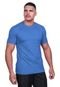 Camiseta Masculina Kit 2 Em Algodão 30.1 Camisa Gola Redonda Básica Lisa Macia Casual Techmalhas Roxo/Azul Royal - Marca TECHMALHAS