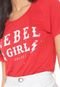 Camiseta Colcci Rebel Girl Vermelha - Marca Colcci