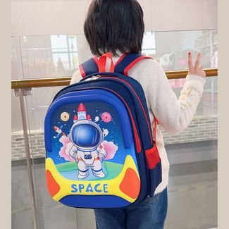 Mochila Infantil Escolar Feminina Masculina Bolsa Escolar Astronauta Star Shop 