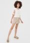 Blusa Dress to Color Block Off-White/Bege - Marca Dress to