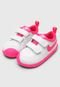Tênis Nike Infantil Pico 5 Tdv Branco/Rosa - Marca Nike