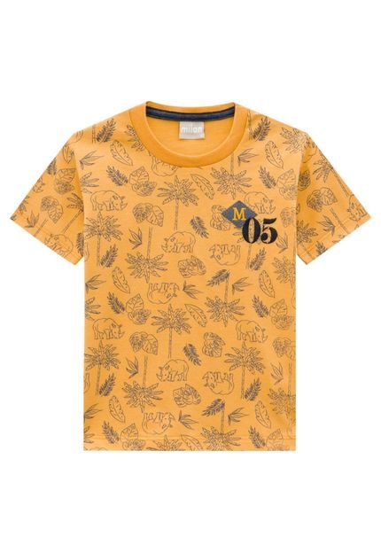 Camiseta Infantil Menino Milon Amarelo - Marca Milon