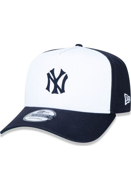 Boné New Era 940 New York Yankees MLB Branco - Marca New Era