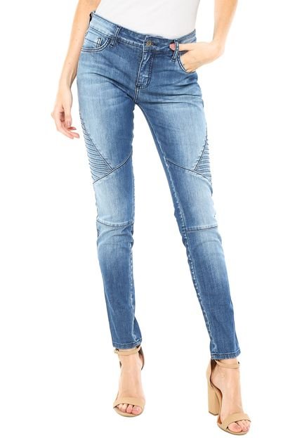 Calça Jeans Sommer Skinny Detalhe Azul - Marca Sommer