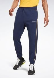 Pantalón Azul-Amarillo Reebok Essentials Piping Joggers