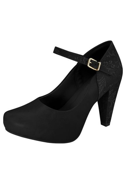 Scarpin Ramarim Fivela Preto - Marca Ramarim