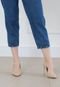 Calça Mom Sisal Jeans Detalhe de prega na barra Azul - Marca Sisal Jeans