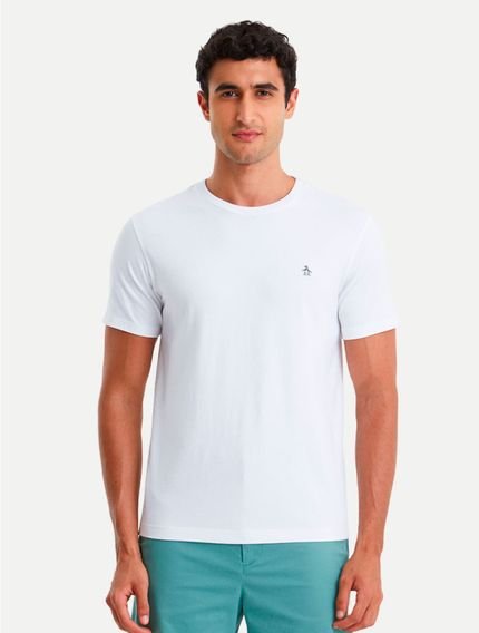 Camiseta Original Penguin Malha Cotton OPKB20010 Branco - Marca Penguin