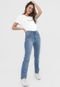Calça Jeans Calvin Klein Jeans Reta High R Straight Azul - Marca Calvin Klein Jeans