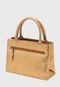 Bolsa Transversal Couro Mariart Canastra Bronze - Marca Mariart