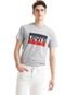 Camiseta Levis Logo Sportswear Cinza - Marca Levis