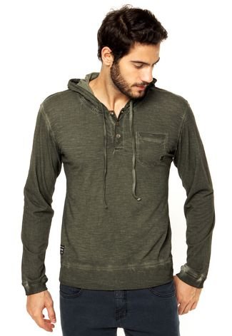 Camiseta MC Oakley Henley Hoodie Ls Sp Worn Olive - Compre Agora | Kanui  Brasil